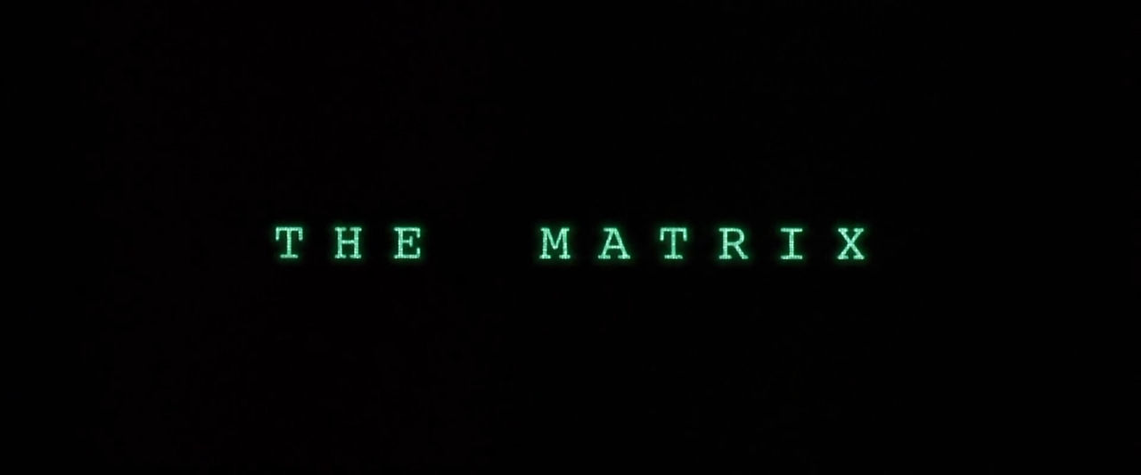 The Matrix 1999 Art Of The Title